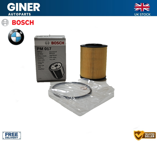 Bosch Oil Filter For BMW 330 E46 3.0 00 to 06 11421427908 11421740534 OE Quality