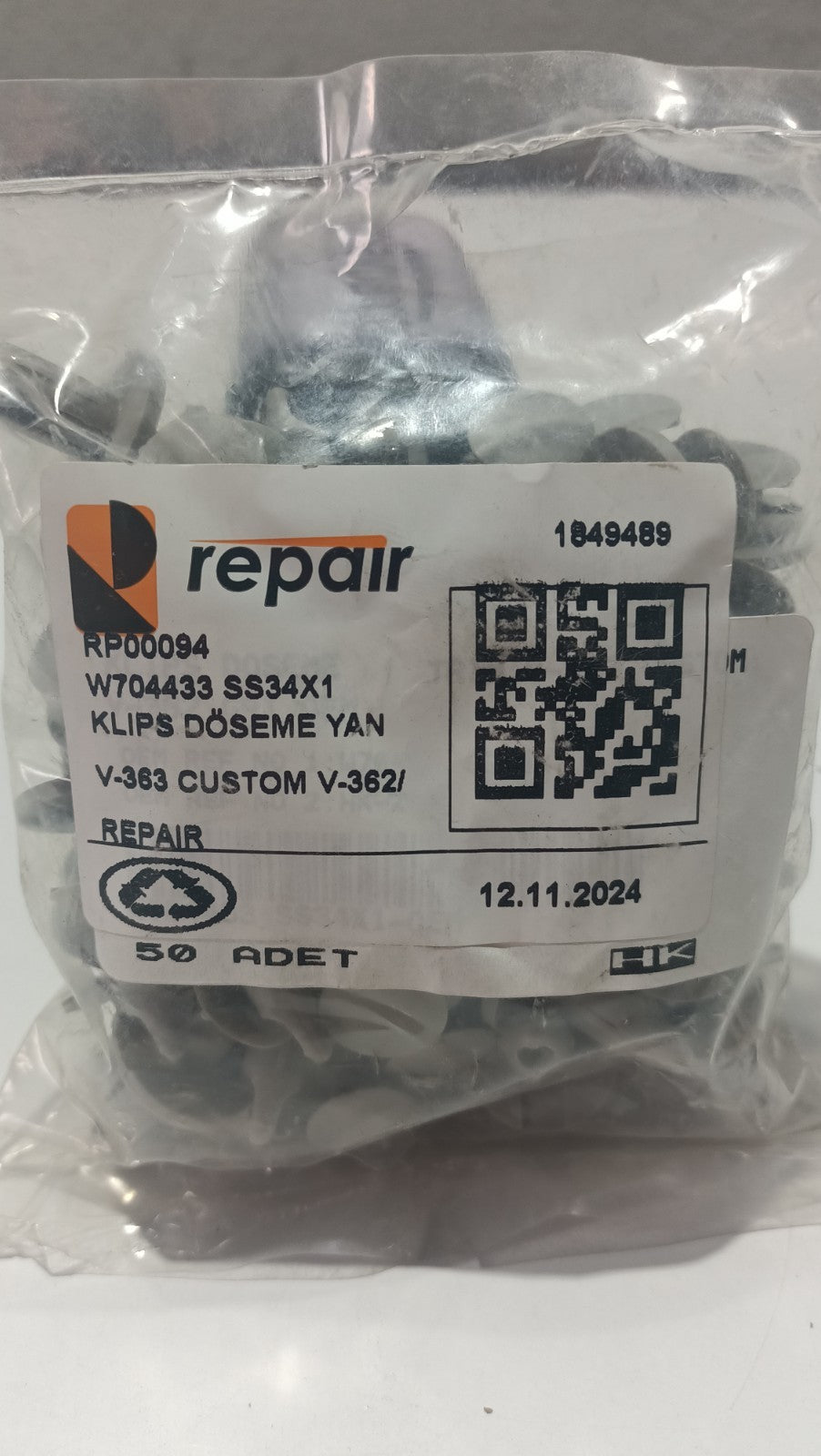 REPAIR Clip Upholstery Side Trim Grey OEM V-363 Transit Custom V-362