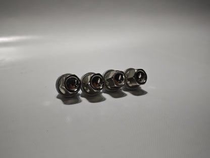 4x Alloy Wheel Nuts For Volvo C30 S40 V40 V50 Ford Fiesta Focus Genuine Quality