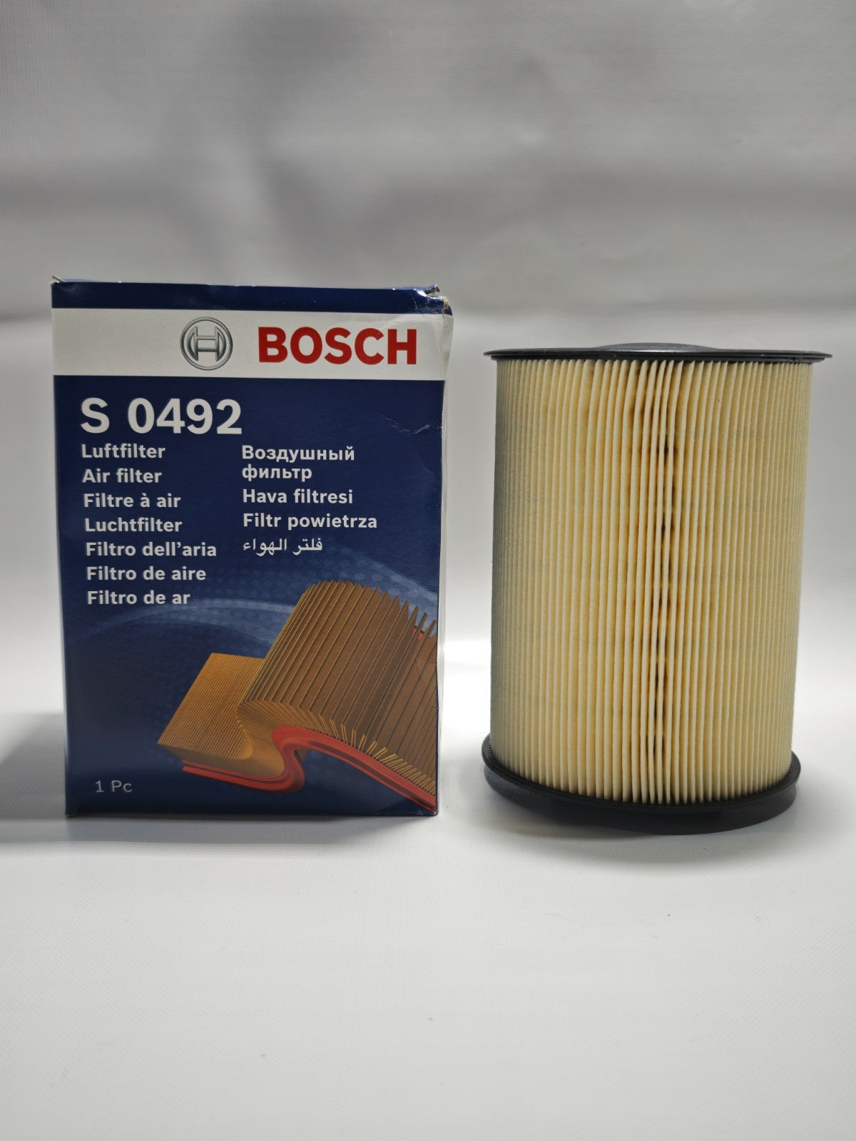 Bosch F026400492 Air Filter Fits Ford Focus C Max Kuga Transit Mazda 3 Volvo V40