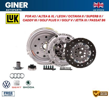 LuK Dual Mass Flywheel DMF Kit with Clutch 600001600 02A141165A 02A141165B New