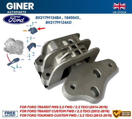 REPAIR Front Left Engine Mounting For Ford Transit MK8 Custom FWD 2.2 TDCI